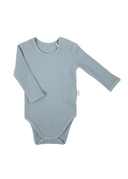 Bawełniane body chłopięce z długim rękawem w kolorze niebieskim ze sklepu 5.10.15 w kategorii Body niemowlęce - zdjęcie 172084250