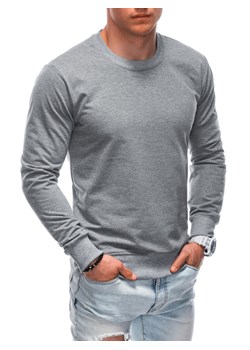 Bluza męska bez kaptura 1667B - szara ze sklepu Edoti w kategorii Bluzy męskie - zdjęcie 172084830