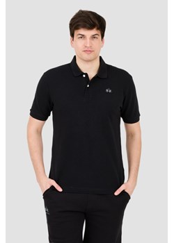LA MARTINA Czarne polo z małym logo, Wybierz rozmiar XXL ze sklepu outfit.pl w kategorii T-shirty męskie - zdjęcie 172087343