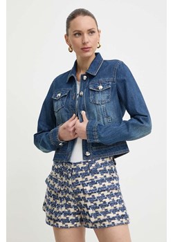 Morgan kurtka jeansowa VPIM damska kolor niebieski przejściowa ze sklepu ANSWEAR.com w kategorii Kurtki damskie - zdjęcie 172089422