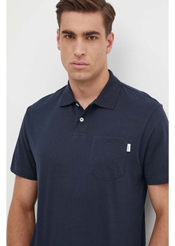 Pepe Jeans polo bawełniane HOLDEN kolor granatowy gładki PM542154 ze sklepu ANSWEAR.com w kategorii T-shirty męskie - zdjęcie 172089620