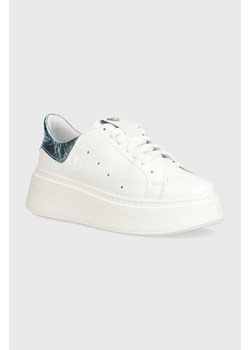 Wojas sneakersy skórzane kolor biały 4628576 ze sklepu ANSWEAR.com w kategorii Buty sportowe damskie - zdjęcie 172089854