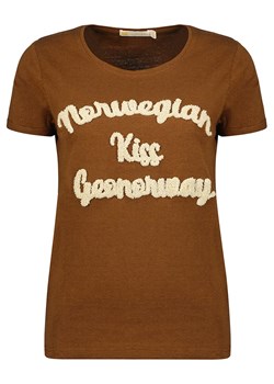Geographical Norway Koszulka &quot;Jainab&quot; w kolorze jasnobrązowym ze sklepu Limango Polska w kategorii Bluzki damskie - zdjęcie 172091611