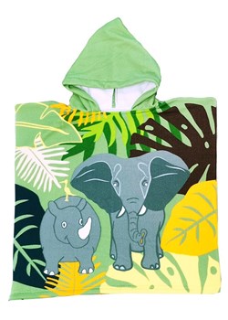 Le Comptoir de la Plage Ponczo kąpielowe &quot;Elephant&quot; ze wzorem - 120 x 60 cm ze sklepu Limango Polska w kategorii Ręczniki dla dzieci - zdjęcie 172092111