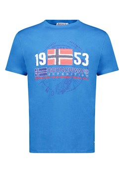 Geographical Norway Koszulka w kolorze niebieskim ze sklepu Limango Polska w kategorii T-shirty męskie - zdjęcie 172092364