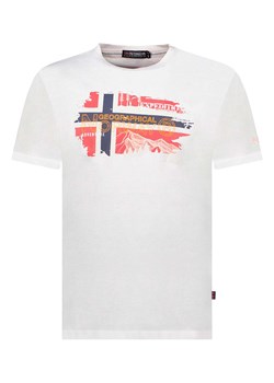 Geographical Norway Koszulka w kolorze białym ze sklepu Limango Polska w kategorii T-shirty męskie - zdjęcie 172092392