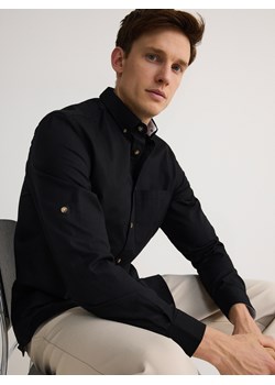 Reserved - Koszula regular fit - czarny ze sklepu Reserved w kategorii Koszule męskie - zdjęcie 172094040