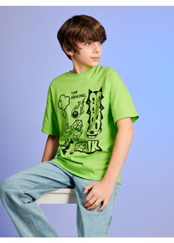 Sinsay - Koszulka Kot Feliks - zielony ze sklepu Sinsay w kategorii T-shirty chłopięce - zdjęcie 172094624