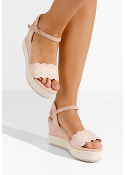Różowe sandały na koturnie Miliana ze sklepu Zapatos w kategorii Sandały damskie - zdjęcie 172094862