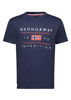 Geographical Norway Koszulka w kolorze granatowym ze sklepu Limango Polska w kategorii T-shirty męskie - zdjęcie 172104014