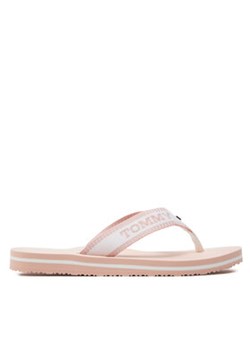 Tommy Hilfiger Japonki Hilfiger Webbing Pool Slide FW0FW07859 Écru ze sklepu MODIVO w kategorii Klapki damskie - zdjęcie 172104894