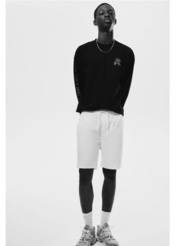 H & M - Bawełniane szorty Regular Fit - Biały ze sklepu H&M w kategorii Spodenki męskie - zdjęcie 172107912