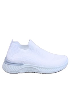 Buty sportowe skarpetkowe Fourny White białe ze sklepu ButyModne.pl w kategorii Buty sportowe damskie - zdjęcie 172108052