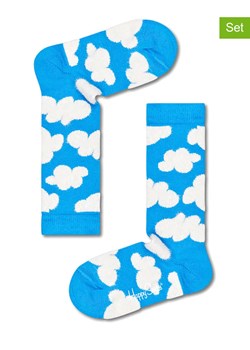 Happy Socks Skarpety (2 pary) &quot;Cloudy&quot; w kolorze biało-błękitnym ze sklepu Limango Polska w kategorii Skarpetki męskie - zdjęcie 172108514