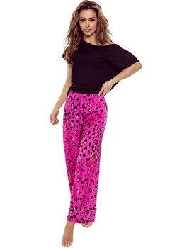 Piżama damska z długą nogawką różowo-czarna Gladys, Kolor różowo-czarny, Rozmiar S, Eldar ze sklepu Primodo w kategorii Piżamy damskie - zdjęcie 172108964