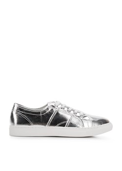 Damskie sneakersy z metalicznej skóry srebrne ze sklepu WITTCHEN w kategorii Buty sportowe damskie - zdjęcie 172109264