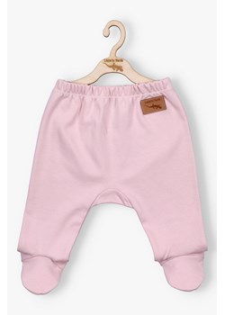 Brązowe półśpiochy niemowlęce bawełniane - Lagarto Verde ze sklepu 5.10.15 w kategorii Spodnie i półśpiochy - zdjęcie 172109371