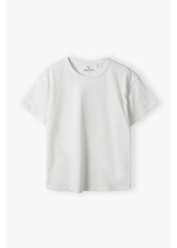 Pudełkowy biały t-shirt dla dziewczynki - Lincoln&Sharks ze sklepu 5.10.15 w kategorii Bluzki dziewczęce - zdjęcie 172109372