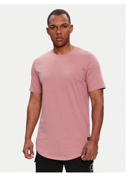 Jack&Jones T-Shirt Jjenoa 12113648 Różowy Long Line Fit ze sklepu MODIVO w kategorii T-shirty męskie - zdjęcie 172110912