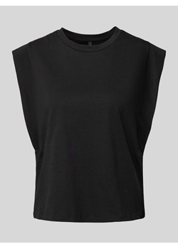 T-shirt z prążkowanym,okrągłym dekoltem model ‘JEN’ ze sklepu Peek&Cloppenburg  w kategorii Bluzki damskie - zdjęcie 172115390