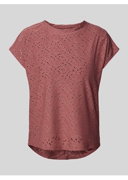 T-shirt z haftem angielskim model ‘SMILLA’ ze sklepu Peek&Cloppenburg  w kategorii Bluzki damskie - zdjęcie 172115570