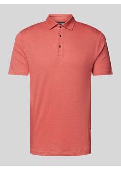 Koszulka polo o kroju regular fit z mieszanki lnu i elastanu ze sklepu Peek&Cloppenburg  w kategorii T-shirty męskie - zdjęcie 172115623