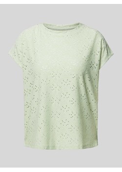 T-shirt z haftem angielskim model ‘SMILLA’ ze sklepu Peek&Cloppenburg  w kategorii Bluzki damskie - zdjęcie 172115701