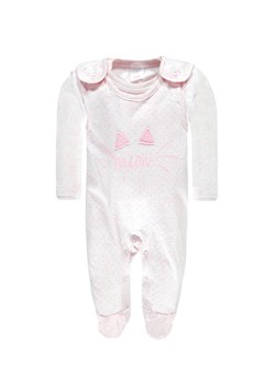 Dziewczęcy spioch + bluzka z długim rękawem różowy ze sklepu 5.10.15 w kategorii Komplety niemowlęce - zdjęcie 172115811