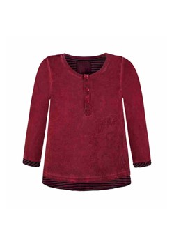 Bluzka z długim rękawem dla dziewczynki bordowy ze sklepu 5.10.15 w kategorii Kaftaniki i bluzki - zdjęcie 172115850