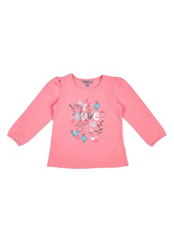 Dziewczęca koszulka z długim rękawem różowa ze sklepu 5.10.15 w kategorii Kaftaniki i bluzki - zdjęcie 172115874