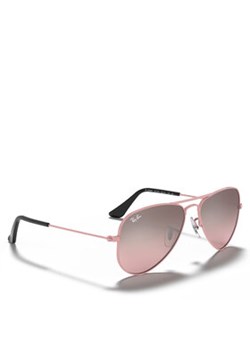 Ray-Ban Okulary przeciwsłoneczne Aviator 0RJ9506S 211/7E Różowy ze sklepu MODIVO w kategorii Okulary przeciwsłoneczne dziecięce - zdjęcie 172116064