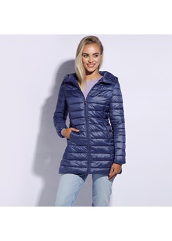 Damska kurtka pikowana z kapturem długa ze sklepu WITTCHEN w kategorii Kurtki damskie - zdjęcie 172116344