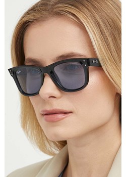 Ray-Ban okulary przeciwsłoneczne WAYFARER REVERSE kolor czarny 0RBR0502S ze sklepu PRM w kategorii Okulary przeciwsłoneczne damskie - zdjęcie 172118720