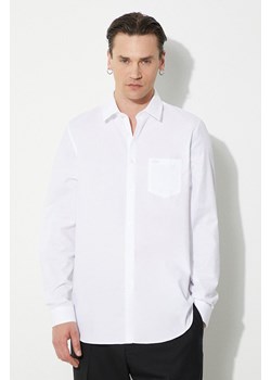 Lacoste koszula bawełniana męska kolor biały regular z kołnierzykiem klasycznym CH8522 ze sklepu PRM w kategorii Koszule męskie - zdjęcie 172118834