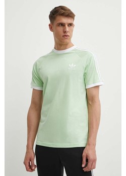 adidas Originals t-shirt bawełniany męski kolor zielony z aplikacją IM9391 ze sklepu PRM w kategorii T-shirty męskie - zdjęcie 172119191