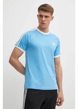 adidas Originals t-shirt bawełniany męski kolor niebieski z aplikacją IM9392 ze sklepu PRM w kategorii T-shirty męskie - zdjęcie 172119193