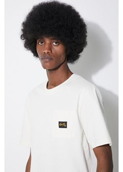 Stan Ray t-shirt bawełniany Patch Pocket męski kolor beżowy gładki SS2400304 ze sklepu PRM w kategorii T-shirty męskie - zdjęcie 172119221