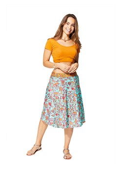 Aller Simplement Spódnica w kolorze turkusowo-czerwonym ze sklepu Limango Polska w kategorii Spódnice - zdjęcie 172119464