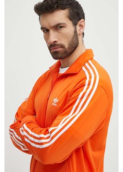adidas Originals bluza męska kolor pomarańczowy z aplikacją IR9902 ze sklepu ANSWEAR.com w kategorii Bluzy męskie - zdjęcie 172119804