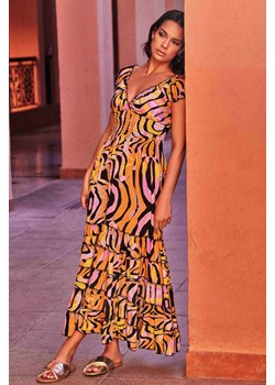 Sukienka Shirley Iconique pomarańczowa IC24-109 ze sklepu piubiu_pl w kategorii Sukienki - zdjęcie 172119991