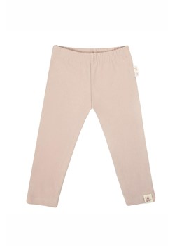Bawełniane legginsy w kolorze beżowym ze sklepu 5.10.15 w kategorii Spodnie dziewczęce - zdjęcie 172122113