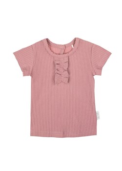 Bawełniana koszuka dziewczęca w kolorze wrzosowym ze sklepu 5.10.15 w kategorii Bluzki dziewczęce - zdjęcie 172122130