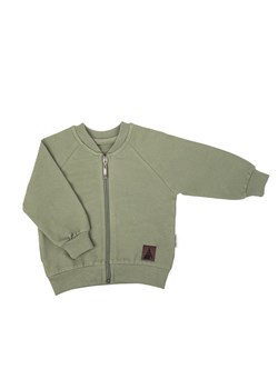 Bawełniana rozpinana bluza chłopięca w kolorze zielonym ze sklepu 5.10.15 w kategorii Bluzy chłopięce - zdjęcie 172122132