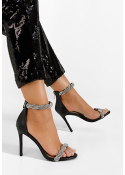 Czarne sandały na szpilce Melia ze sklepu Zapatos w kategorii Sandały damskie - zdjęcie 172124681