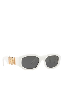 Okulary przeciwsłoneczne Versace 0VE4361 401/87 White/Dark Grey ze sklepu eobuwie.pl w kategorii Okulary przeciwsłoneczne męskie - zdjęcie 172125114
