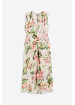 H & M - Szyfonowa sukienka we wzory - Beżowy ze sklepu H&M w kategorii Sukienki - zdjęcie 172126171