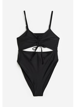 H & M - H & M+ Kostium kąpielowy ze sznurkiem - Czarny ze sklepu H&M w kategorii Stroje kąpielowe - zdjęcie 172126333