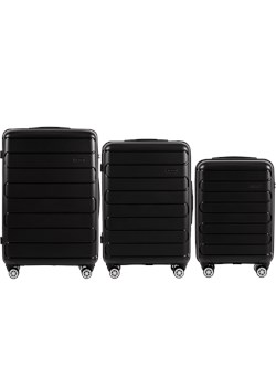Zestaw 3 walizek Wings Ibis – polipropylen BLACK ze sklepu WINGS w kategorii Walizki - zdjęcie 172127740