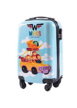 Walizka kabinowa twarda Wings Jay Car 18" ze sklepu WINGS w kategorii Torby i walizki dziecięce - zdjęcie 172127924