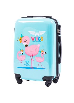 Walizka kabinowa twarda Wings Jay Flamingo 20" ze sklepu WINGS w kategorii Torby i walizki dziecięce - zdjęcie 172127960